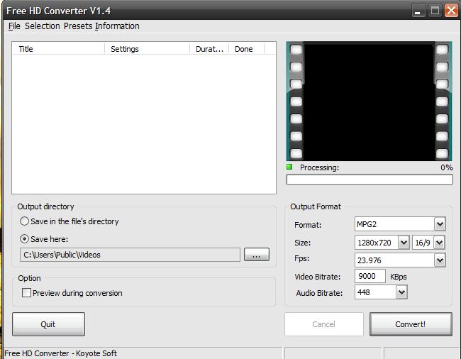 Free HD Converter