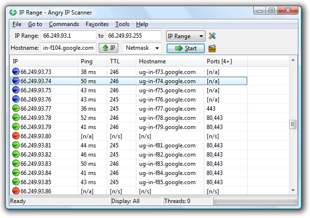 Angry IP Scanner