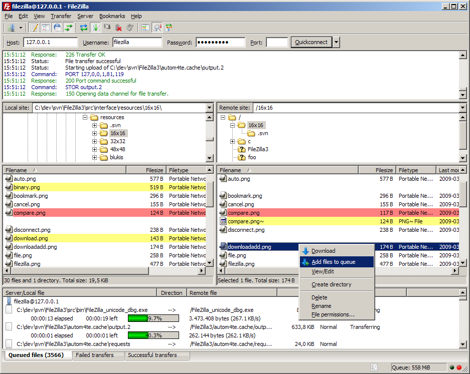 FileZilla 3 FTP Client